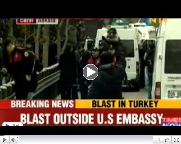 Suicide bombing at US Embassy in Turkey, 2 dead