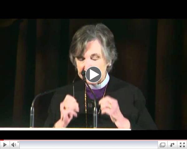 Bishop Jane Holmes Dixon receives Walter Cronkite Faith & Freedom Award