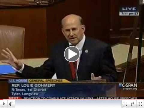 Gohmert Reacts to the Death of Libyan US Amabassador