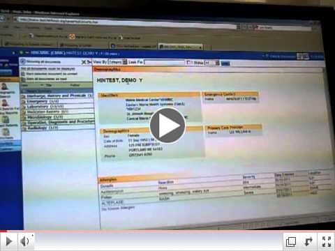 HealthInfoNet Provider Portal Demonstration