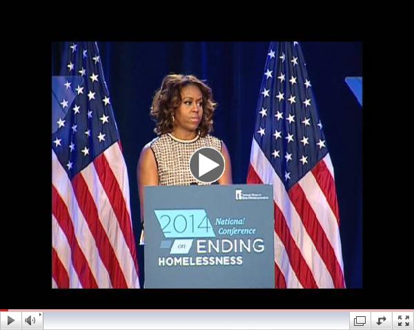 First Lady Michelle Obama's appearance at the 2014 Homelessness Conference