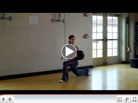 Fitness Pointe Reverse Lunge with Trunk Rotation