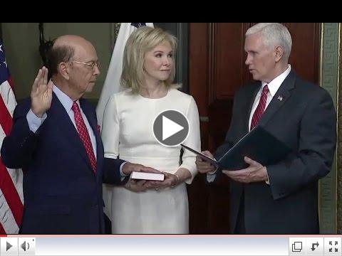 Billionaire Wilbur Ross is sworn-in as Commerce Secretary. The U.S. Senate voted 72-27 on Monday evening to confirm Ross as President Donald Trump's Commerce Secretary.