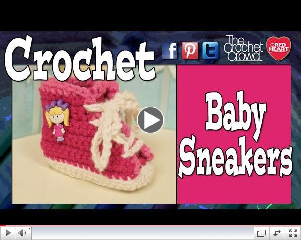 Crochet Baby Booty Sneakers (VIB) Very Important Baby