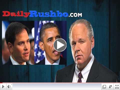 RUSH: 'Obama And The White House Are Pulling Rubio's Strings'