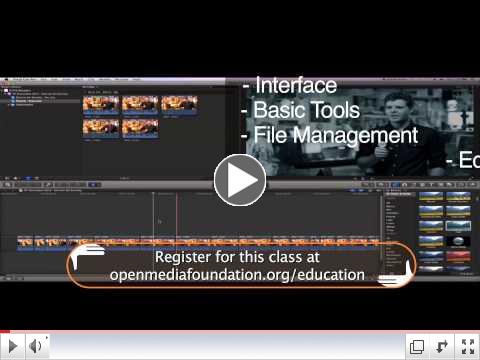 Final Cut Pro X Workshop