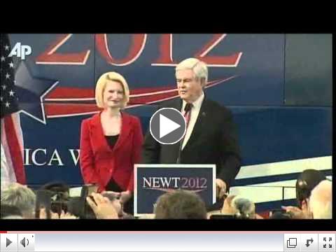 Raw Video: Gingrich Heckled During Speech in Fla