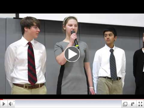 Foote School 8th Graders Recite MLK's 