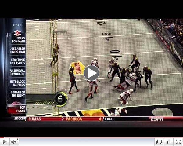 Insane Arena League touchdown