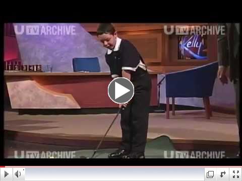 8 years old Rory McIlroy on late night TV