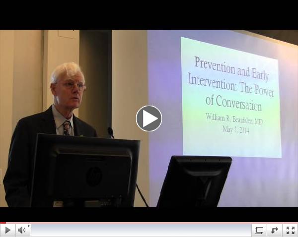 Dr. Beardslee presents at CBH Knowledge Center Symposium (Part 1 of 3)