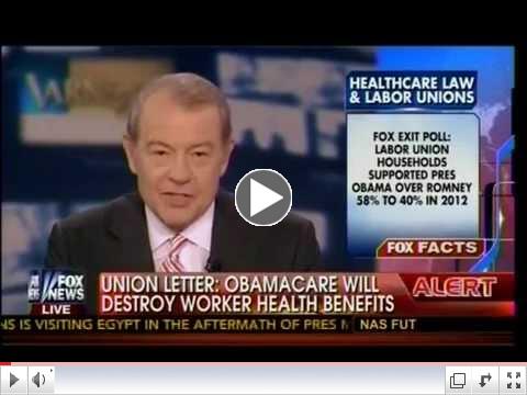 Union Letter: Obamacare Will Destroy Worker health Benefits! - Stuart Varney