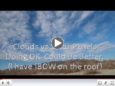 RV solar panels cloud performance