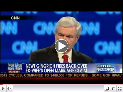 Gingrich Rips CNN's John King at Republican Debate -- 1/19/2012