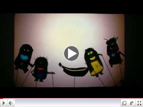 Banana Dispute: created by students from Hawkwood school during a WP Puppet Residency