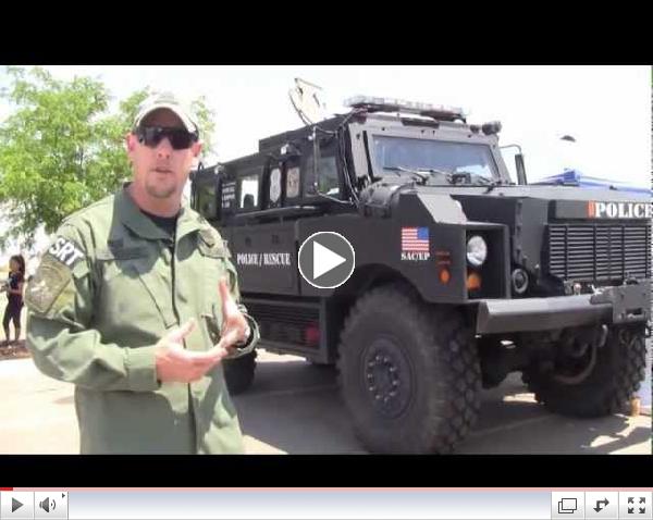 DHS-HSI Homeland Security Investigations El Paso SRT MRAP Armored Vehicle