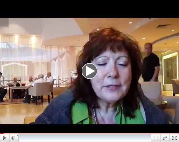 Rosa Veiga Rinaldi  visiting Israel with Coral Travel & Tours