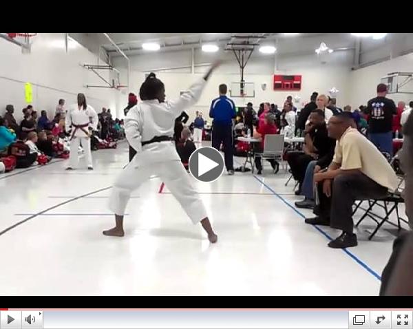 Dillon's Karate Tournament 4/27/13 - Black Belt Forms Grand Champion Division f/ Kennethia Todd (KY)