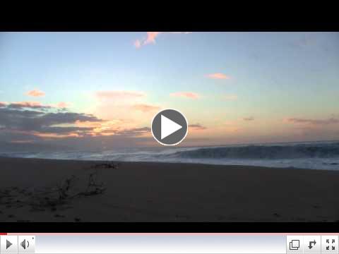Powerful Waves on Oahu with North Shore Sunset
