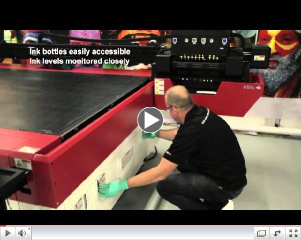 Anapurna M2540 FB is a true flatbed printer for all outdoor and indoor rigid media prints.