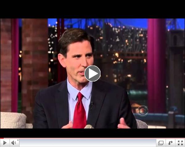 Mark Jacobson interview on David Letterman - October 9, 2013