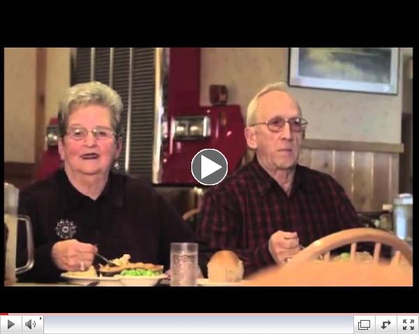 Hilarious elderly couple shoots a commercial