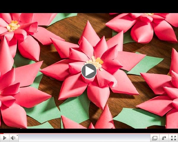 Do-It-Yourself Poinsettias for Christmas
