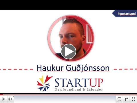 Haukur Guðjónsson - Startup Soirée First Presenter