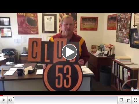 Coach Ott Hurrle '70 wants you at Club 53!
