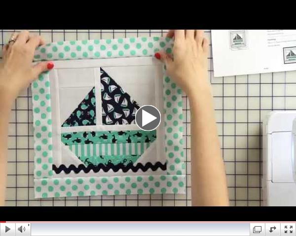 How to Make a Sail Boat Tooth Fairy Pillow Starting with a Quilt Block - Part 1 - Fat Quarter Shop