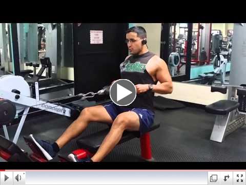 Personal Trainer Nate Showing How to Properly Row 