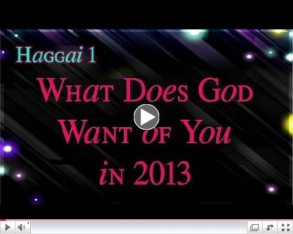 Sunday AM Sermon 01-06-2013