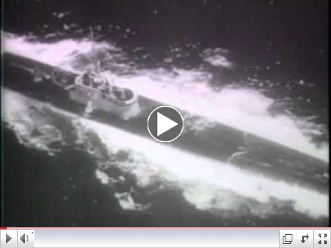 1945 COMBAT FOOTAGE OF US NAVY SUB ATTACKS - NEWSREEL