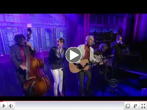Loudon performs on the Late Show with David Letterman