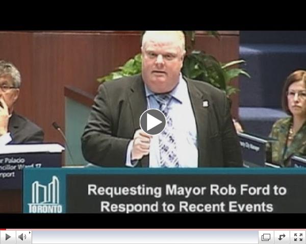 Toronto mayor Rob Ford admits to council chamber he bought illegal drugs