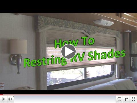How to restring RV shades