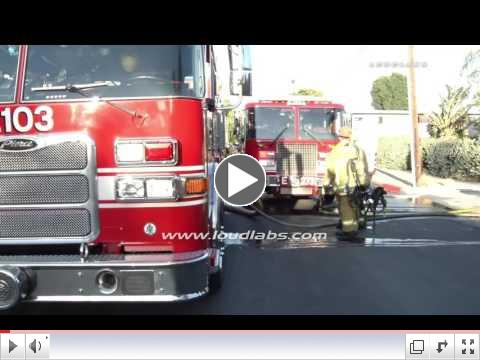 RESEDA, Calif. - A family is distraught after their RV caught fire.