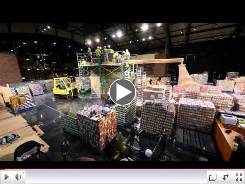Building the Canstruction Combine -- Time Lapse Video