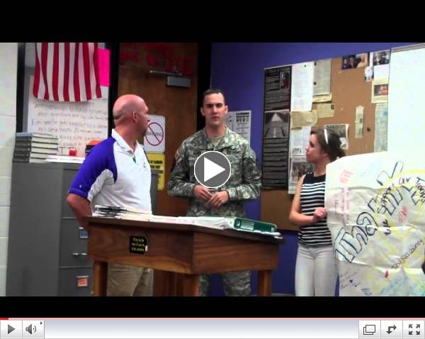 Soldier Returns to Douglas County High School