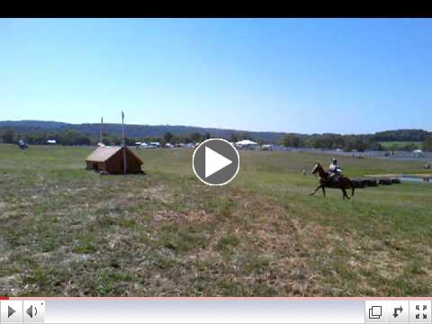 Katie Wherley and Mr Indiscretion. Intermediate cross-country.