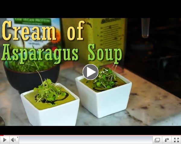 Cream of Asparagus Soup: Easy Organic Vegan Recipe