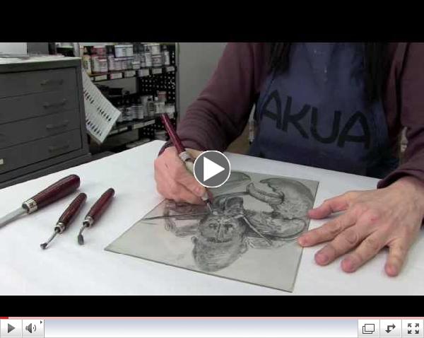 Drypoint Printmaking Up Close with Akua Inks
