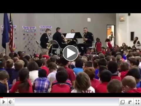 The US Navy Band saxophone quartet plays the Blues!