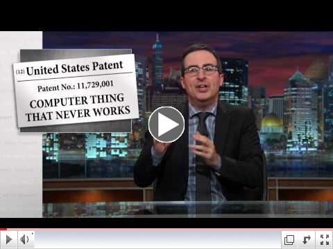 John Oliver on Patents