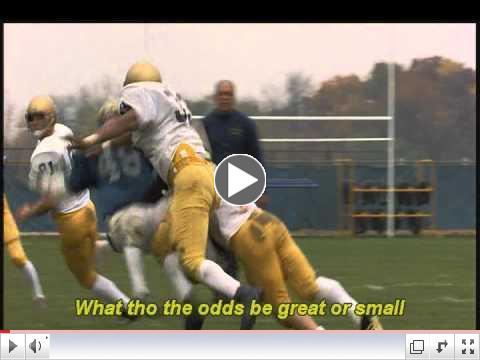 Rudy Practice with ND Victory March