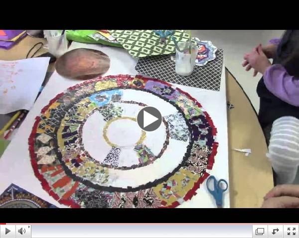 Spring Gala Mandala Art in Kindergarten
