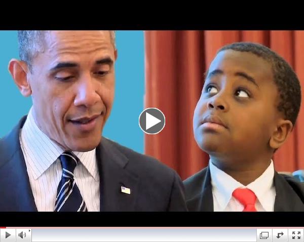 Kid President meets the President of the United States of America