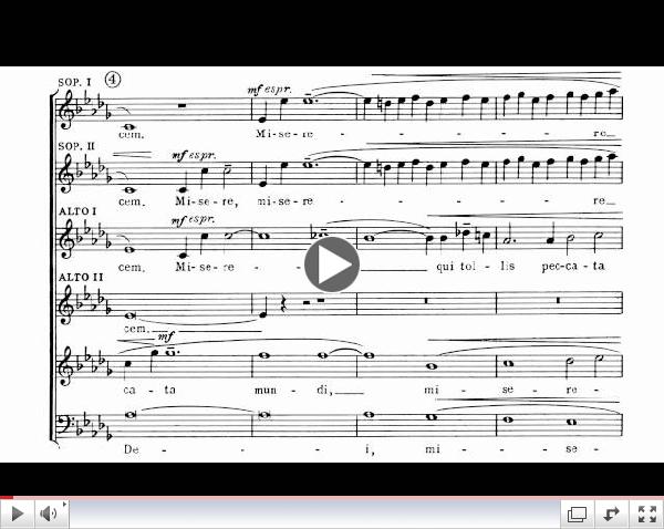 Barber - Agnus dei (with sheet music)