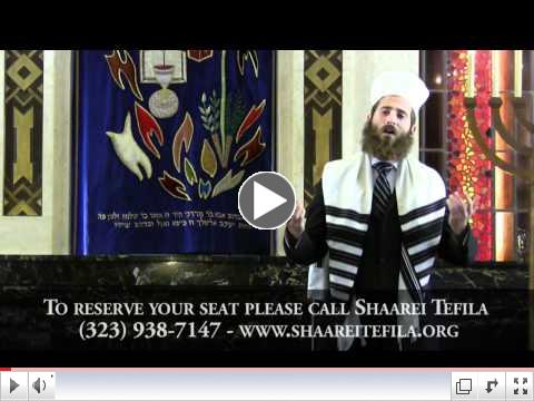 High Holiday Services at Shaarei Tefila Rosh Hashanah & Yom Kippur