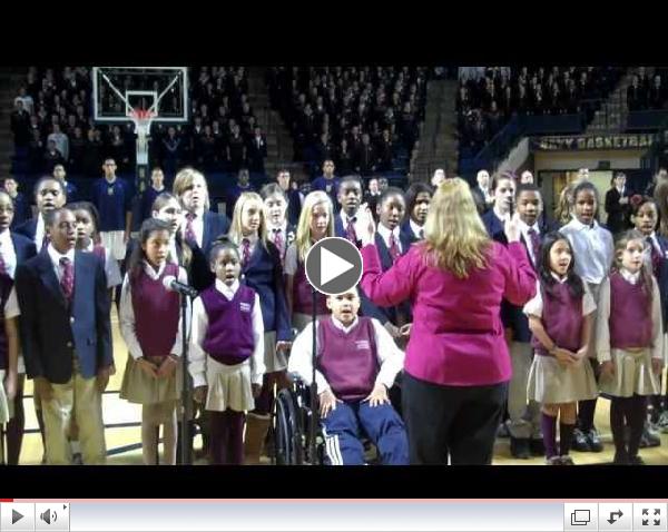 Middle School Chorus Sings National Anthem at Naval Academy